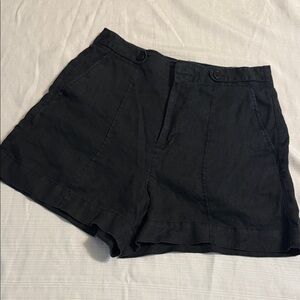 Madewell Black Women's linen shorts